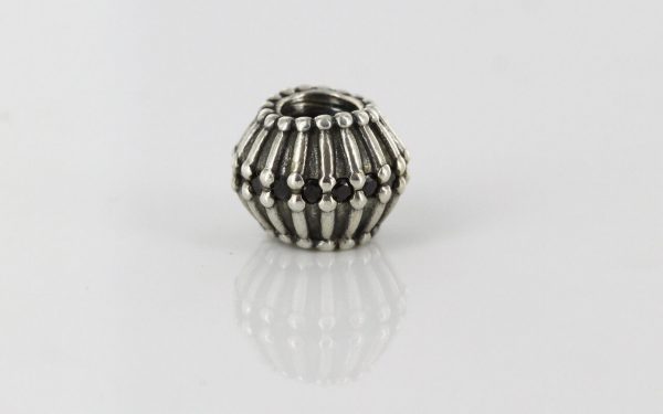 Genuine PANDORA Silver and Black Zirconia Showstopper Charm 790545CZK RRP£125!!!