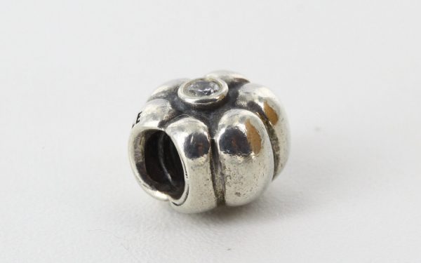 Pandora Genuine 925 ALE ZIRCONIA FLOWER Camellia Charm - 790185CZ RRP£50!!!