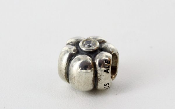 Pandora Genuine 925 ALE ZIRCONIA FLOWER Camellia Charm - 790185CZ RRP£50!!!