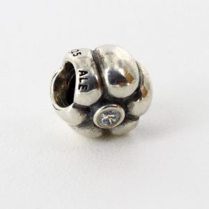 Pandora Genuine 925 ALE ZIRCONIA FLOWER Camellia Charm - 790185CZ RRP£50!!!