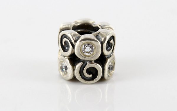 Pandora Genuine S925 Silver ZIRCONIA Fantasy SWIRLIES Charm - 790263CZ RRP£55!!!