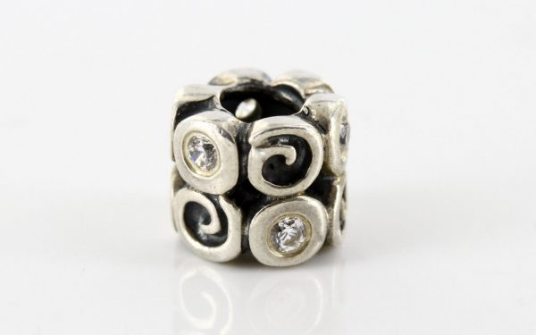 Pandora Genuine S925 Silver ZIRCONIA Fantasy SWIRLIES Charm - 790263CZ RRP£55!!!