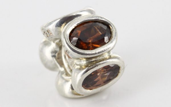 Pandora Genuine 925 ALE Silver BROWN OVAL LIGHTS Charm - 790311BCZ RRP£65!!!