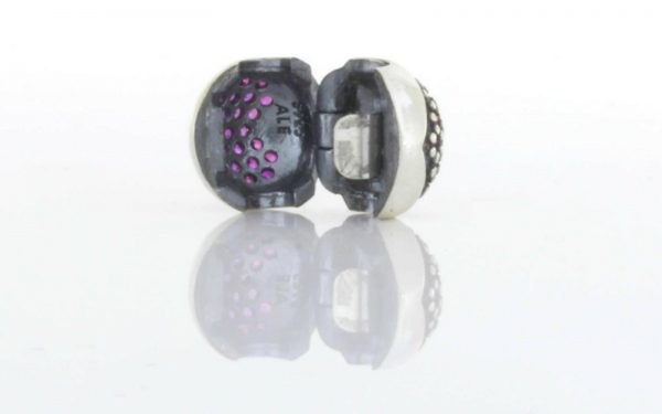 Pandora Genuine S925 ALE Silver Clip PINK PAVE HEART CLIP-791053CZS RRP£55!!!