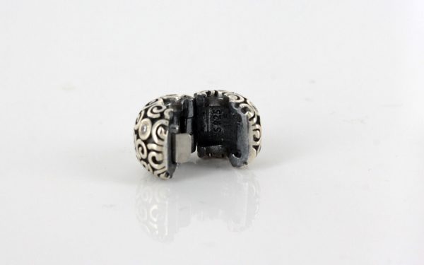 Genuine Pandora 925 ALE Silver Clip Charm - WHITE CZ GALAXY 790962CZ RRP£75!!!
