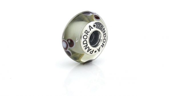 PANDORA Genuine SILVER 925 ALE-GREY FLOWER FOR YOU CHARM-790642 RRP£45!!!