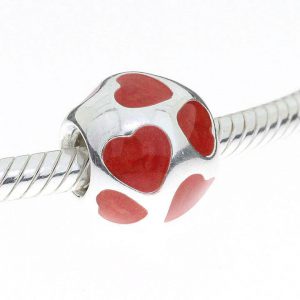 Pandora Genuine Silver S925 ALE Charm-Red Enamel Heart -790543EN17 RRP£45!!!