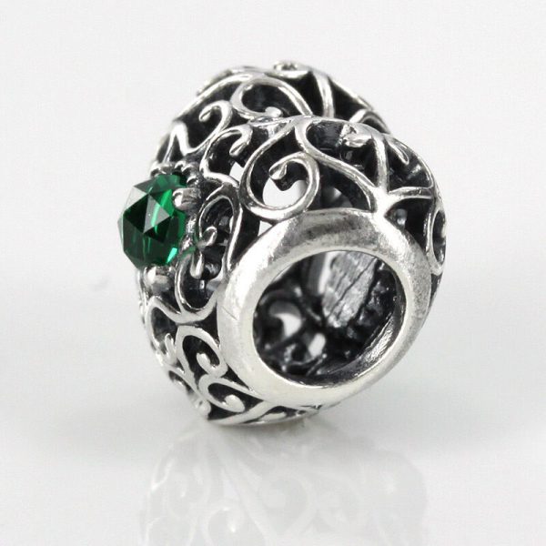 PANDORA Genuine S925 ALE CRYSTAL HEART BIRTHSTONE Charm-791784NRG RRP£65!!!