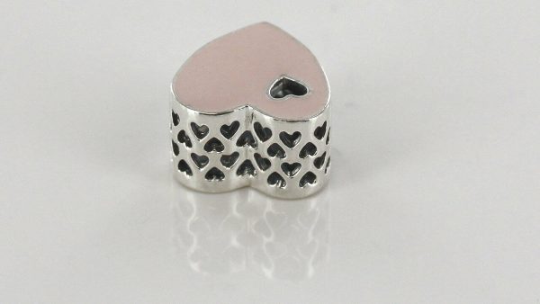 PANDORA Genuine S925 ALE-SWEET LOVE HEART SILVER CHARM-791812EN40 RRP£50!!!