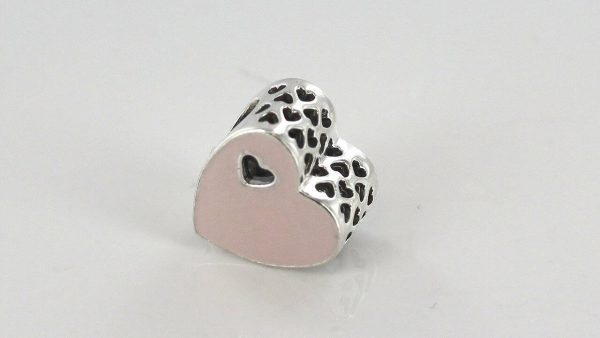 PANDORA Genuine S925 ALE-SWEET LOVE HEART SILVER CHARM-791812EN40 RRP£50!!!