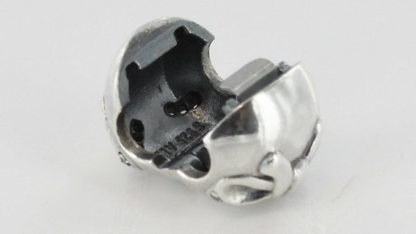 GENUINE PANDORA S925 ALE Unique DAINTY BOW SILVER CLIP Charm -791777CZ RRP£55!!!