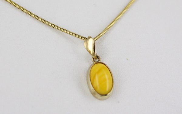 Italian Made German Butterscotch Amber Pendant in 9ct Gold GP0006Y RRP£175!!!