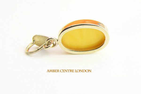 Italian Made German Butterscotch Amber Pendant in 9ct Gold GP0006Y RRP£175!!!