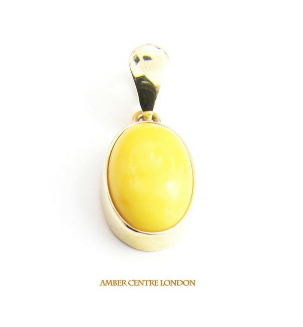 Italian Made German Butterscotch Amber Pendant in 9ct Gold GP0006Y RRP£175!!!