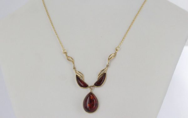 Italian Handmade German Baltic Amber Necklace in 9ct solid Gold- GN0021 RRP£575!!!