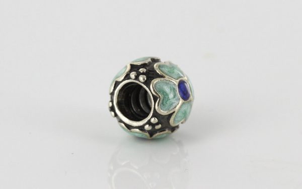 Pandora Genuine 925 Silver and Blue Enamel Daisy Charm 790433EB RRP£50!!!