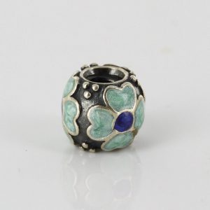 Pandora Genuine 925 Silver and Blue Enamel Daisy Charm 790433EB RRP£50!!!