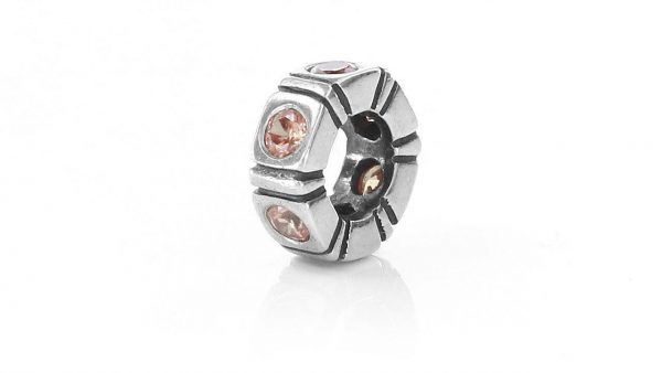 Pandora Genuine 925 ALE Silver BROWN NORTHERN LIGHT SPACER -790368BCZ RRP£45!!!