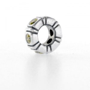 PANDORA S925 ALE GREEN ZIRCONIA TRINITY SPACER CHARM - 790368GCZ RRP£45!!!