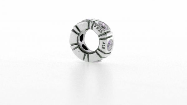 PANDORA Genuine S925 ALE PINK ZIRCONIA TRINITY SPACER - 790368PCZ RRP£45!!!