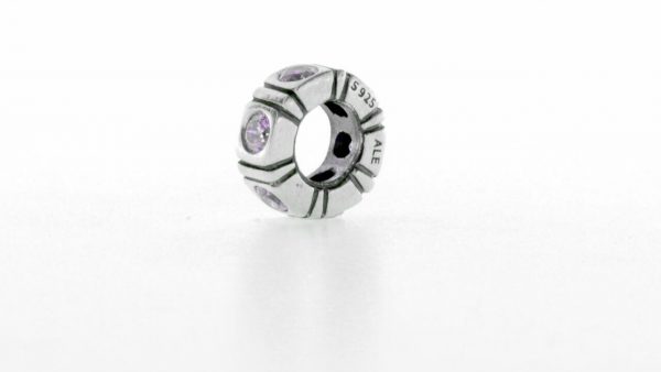 PANDORA Genuine S925 ALE PINK ZIRCONIA TRINITY SPACER - 790368PCZ RRP£45!!!