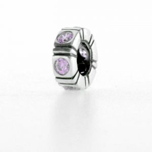 PANDORA Genuine S925 ALE PINK ZIRCONIA TRINITY SPACER - 790368PCZ RRP£45!!!