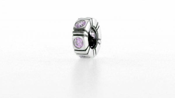 PANDORA Genuine S925 ALE PINK ZIRCONIA TRINITY SPACER - 790368PCZ RRP£45!!!