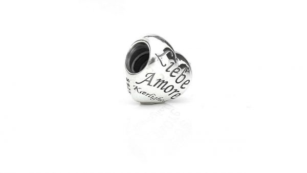 Genuine Unique Pandora Silver Charm S925 ALE -ENGRAVED HEART- 791111 RRP£45!!!