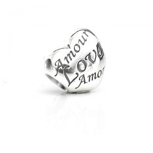 Genuine Unique Pandora Silver Charm S925 ALE -ENGRAVED HEART- 791111 RRP£45!!!