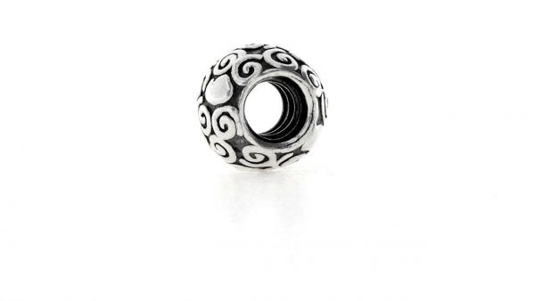 Authentic Retired Pandora Sterling Silver Swirl Dots Bead Charm 790161 RRP£35!!!