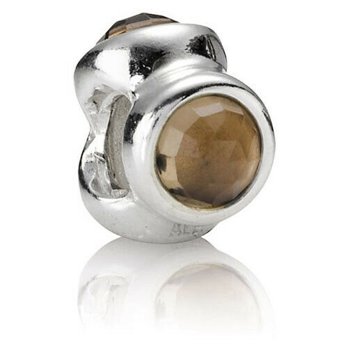 Pandora 925 ALE SILVER SMOKY QUARTZ NATURAL LIGHT CHARM - 790351SQ RRP£65!!!