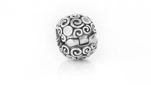 Genuine Pandora 925 ALE Silver Clip Charm - WHITE CZ GALAXY 790962CZ RRP£75!!!
