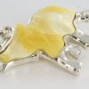 Handmade German Milky Baltic Amber Elephant Pendant PE0111 RRP£90!!!