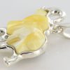 Handmade German Milky Baltic Amber Elephant Pendant PE0111 RRP£90!!!