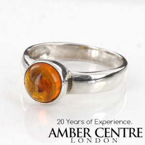 ITALIAN MADE GERMAN BALTIC AMBER RING 925 STERLING SILVER - SR011 RRP£40!!!