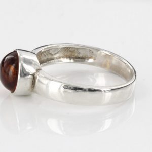 ITALIAN MADE GERMAN BALTIC AMBER RING 925 STERLING SILVER - SR011 RRP£40!!!