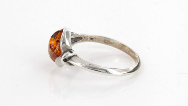 ITALIAN DESIGN GERMAN BALTIC AMBER HANDMADE RING 925 STERLING SILVER-SR017 RRP£35!!!