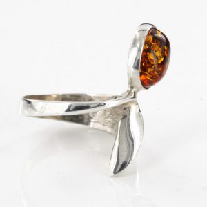 ITALIAN HANDMADE GERMAN BALTIC AMBER ELEGANT RING 925 SILVER - SR021 Size M(53) RRP£40!!!