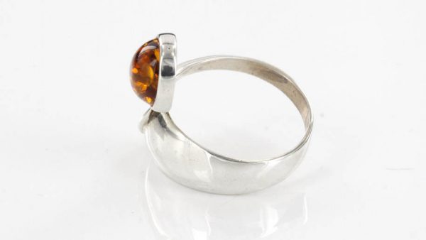 ITALIAN HANDMADE GERMAN BALTIC AMBER ELEGANT RING 925 SILVER - SR021 Size M(53) RRP£40!!!