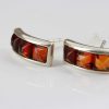German Baltic Amber Modern Stud Earrings In 925 Silver Handmade ST0097 RRP£25!!!