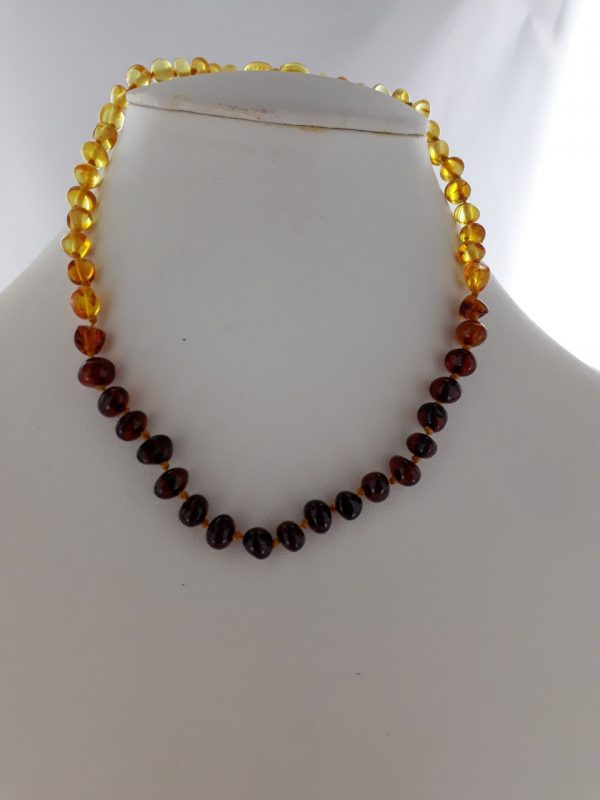 Teething Baby/Child Necklace Genuine Natural Multicolored Baltic Amber A09258 RRP£25!!!