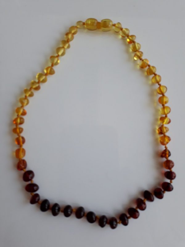 Teething Baby/Child Necklace Genuine Natural Multicolored Baltic Amber A09258 RRP£25!!!