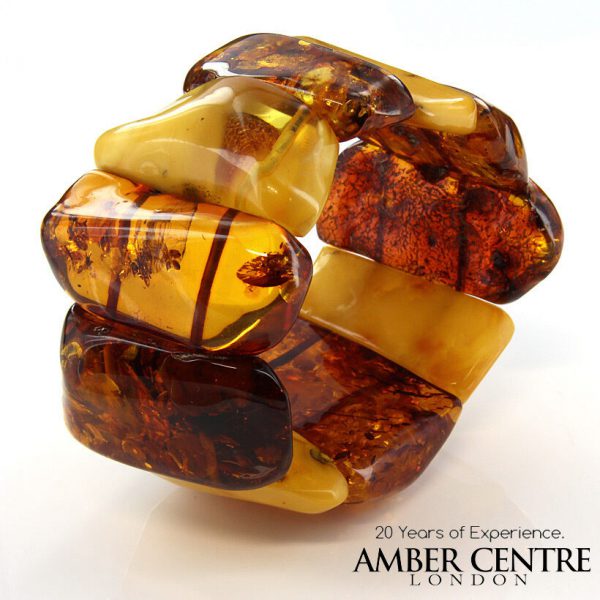 German Baltic Amber Healing Handmade Bracelet Genuine Amber W025 RRP£1275!!!