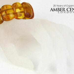 German Baltic Amber Healing Handmade Bracelet Genuine Amber W013 RRP£695!!!