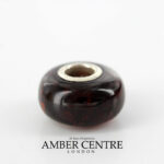 Amber Trolls fits all charm bracelets Black Cherry Amber 925 Ag  CHA50 RRP£40!!!