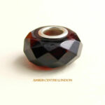 Genuine Large Amber Prism Charm– fits all European charms bracelets CHA81 RRP£50!!!