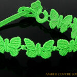 Italian Made Cruciani Bracelet- BUTTERFLY-FREEDOM-Fluorescent Green RRP£20!!!