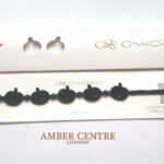 Genuine Italian Made Cruciani Adjustable length Bracelet-PUMPKIN-BLACK RRP£15!!!
