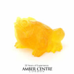 German Baltic Antique Amber Frog Carving Intricately Carved CAR0051 RRP£325!!!