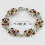 HANDMADE GERMAN BALTIC AMBER ELEGANT BRACELET 925 SILVER BR086 RRP£245!!!